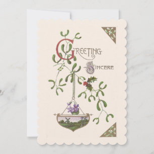 Invitation Sépia vierge Vintage