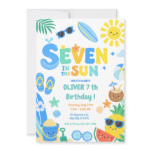 Sept au soleil Fête d'anniversaire sur la plage