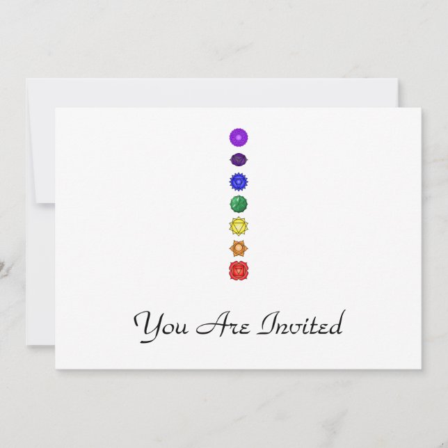 Invitation Sept chakras verticaux (Devant)