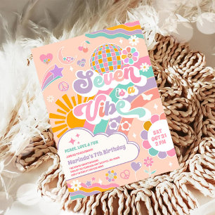 Invitation Sept est une ambiance soleil arc-en-ciel disco 7e 