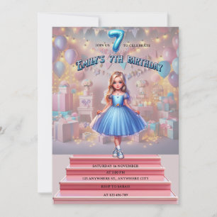 Invitation Septième anniversaire d'Emily