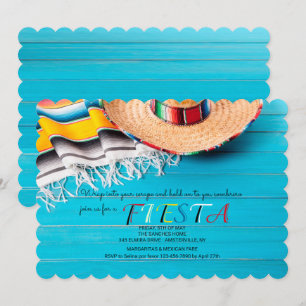 Invitation Serape et Sombrero
