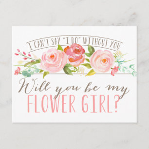 Invitation Seras-tu ma demoiselle d'honneur   Fille des fleur