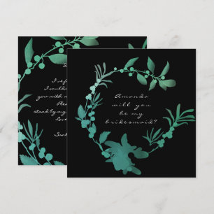 Invitation Seras-Tu Ma Femme D'Accueil Turquoise