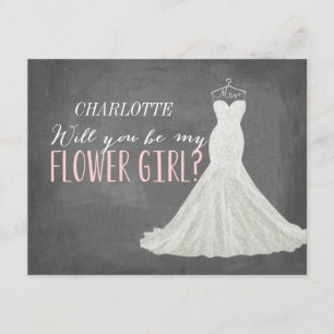 Invitation Seras-Tu Ma Fille Fleur ? Bridesmaid