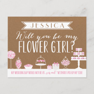 Invitation Seras-Tu Ma Fille Fleur ? Bridesmaid