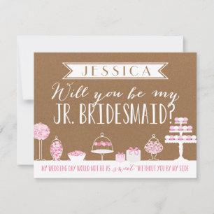 Invitation Seras-Tu Ma Jeune Femme D'Accueil   Bridesmaid