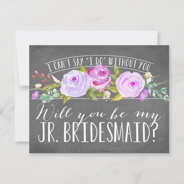 Invitation Seras-Tu Ma Jeune Femme D'Accueil | Bridesmaid (Devant)