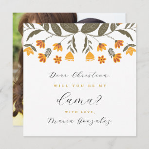 Invitation Seras-tu ma proposition Dama Quinceanera Photo