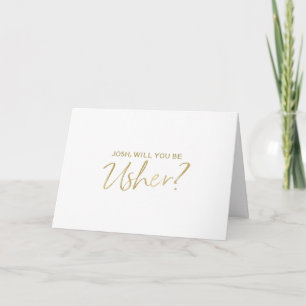 Invitation Seras-tu mon huissier ?   Main d'or en lettres