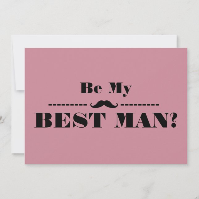 Invitation Seras-Tu Mon Meilleur Homme ? (Devant)