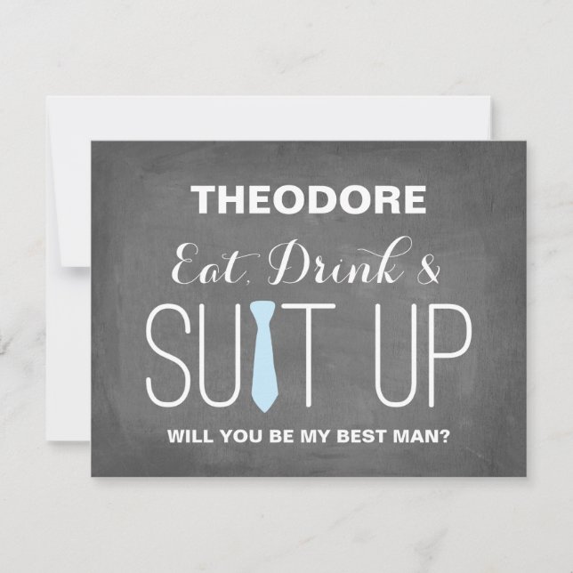 Invitation Seras-tu mon Meilleur Homme ? | Groomsmen (Devant)