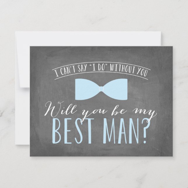 Invitation Seras-tu mon Meilleur Homme ? | Groomsmen (Devant)
