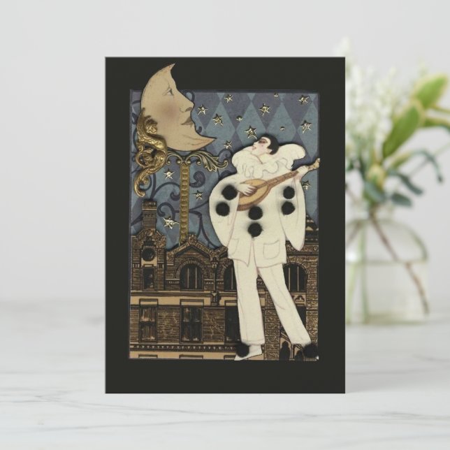 Invitation Serenade au clair de lune (Debout devant)