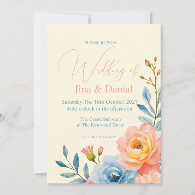 Invitation Sérénade de jardin (Devant)