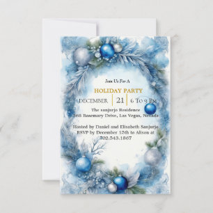 Invitation Sérénade de Noël Bleue : Customisez votre tonalité