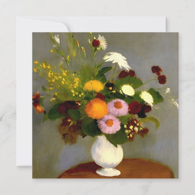 Invitation Serene Floral Still Life Imprimer (Devant)