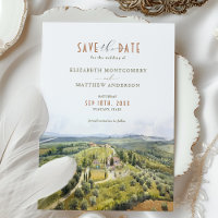 Sérénité toscane Enregistrer la date Campagne ital