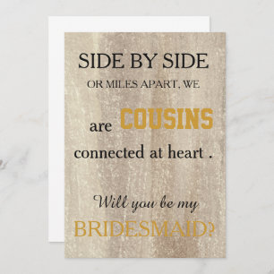 Invitation Serez-vous ma demoiselle d'honneur ?