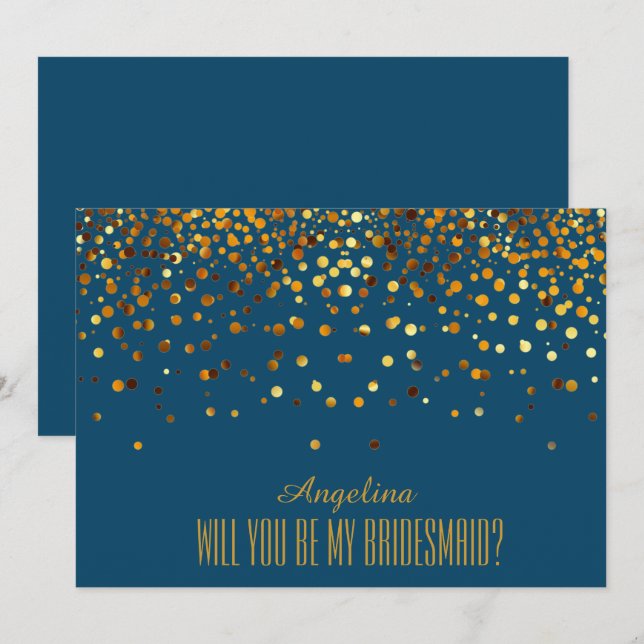 Invitation Serez-vous ma demoiselle d'honneur ? (Devant / Derrière)