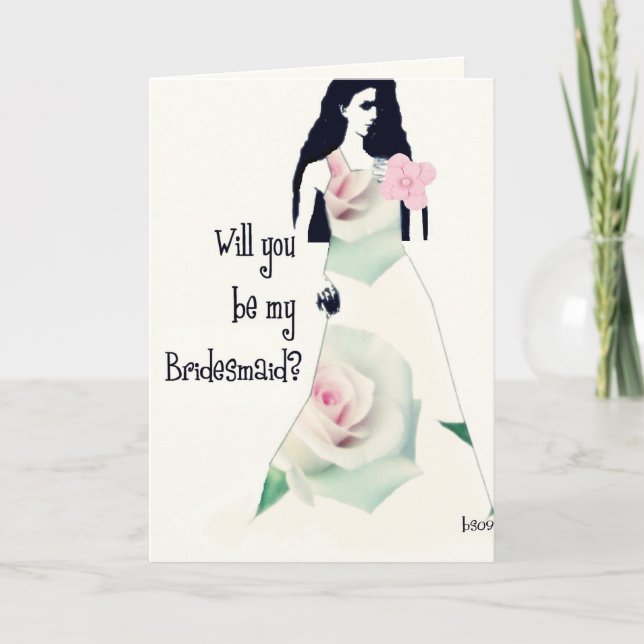 Invitation serez-vous ma demoiselle d'honneur ? (Devant)
