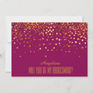 Invitation Serez-vous ma demoiselle d'honneur ?