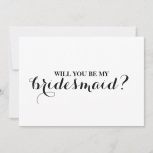 Invitation Serez-vous ma demoiselle d'honneur ?