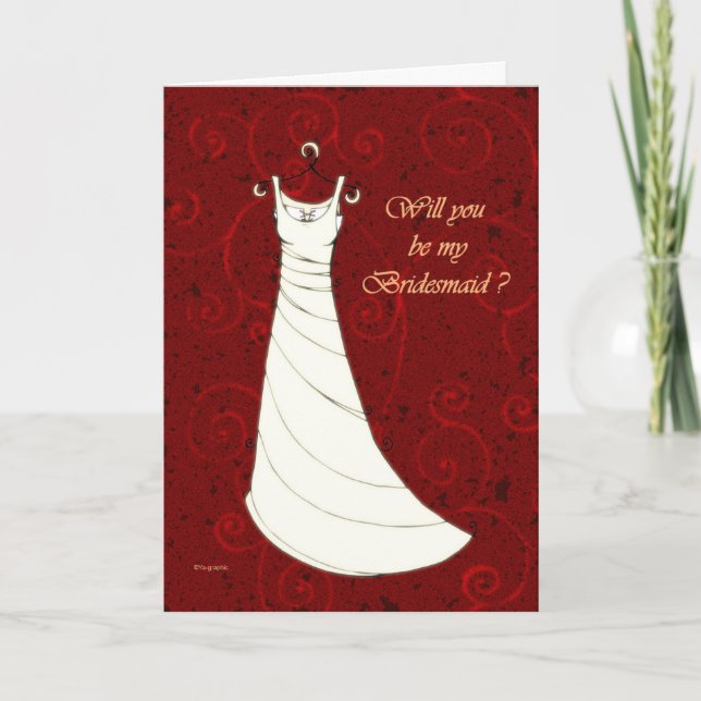 Invitation Serez-vous ma demoiselle d'honneur ? (Devant)