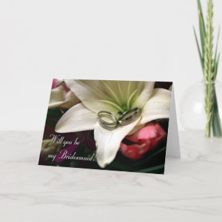 Invitation Serez-vous ma demoiselle d'honneur ?