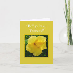 Invitation Serez-vous ma demoiselle d'honneur ?