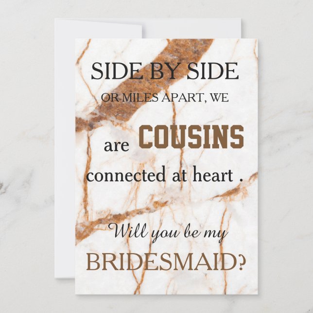 Invitation Serez-vous ma demoiselle d'honneur ? (Devant)