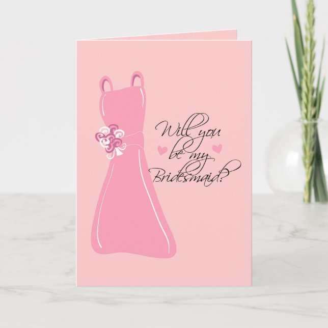 Invitation "Serez-vous ma demoiselle d'honneur ?" (Devant)