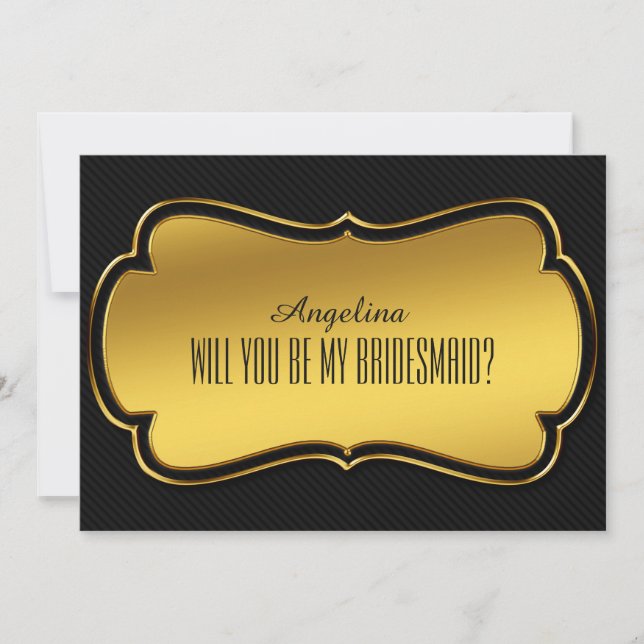 Invitation Serez-vous ma demoiselle d'honneur ? (Devant)