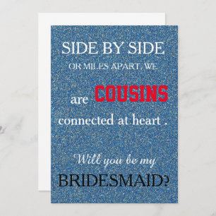 Invitation Serez-vous ma demoiselle d'honneur ?