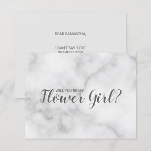 Invitation Serez-vous ma demoiselle d'honneur ? Élégant scrip