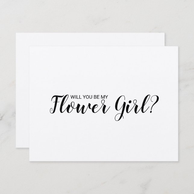 Invitation Serez-vous ma demoiselle d'honneur ? Papier kraft  (Devant / Derrière)