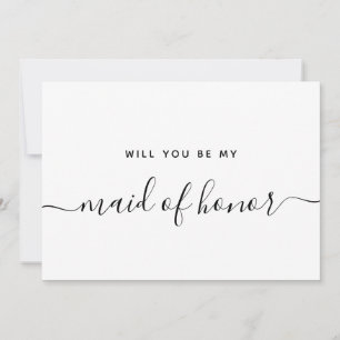 Invitation Serez-vous ma Demoiselle d'Honneur Proposition de 