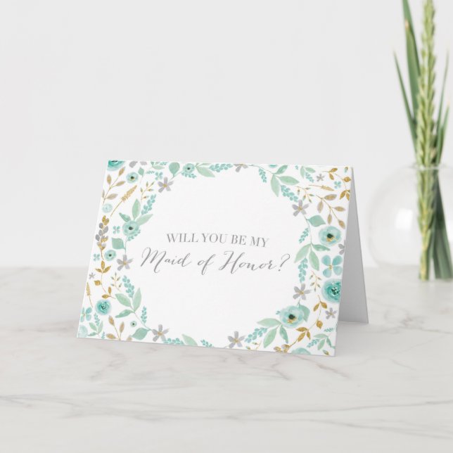 Invitation Serez-vous ma domestique d'honneur ? (Devant)