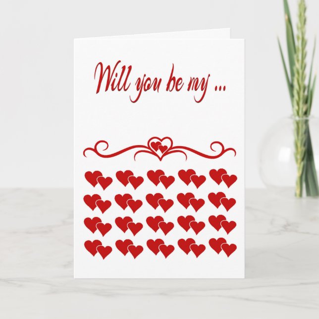 Invitation Serez-Vous Ma Femme D'Accueil ? (Devant)