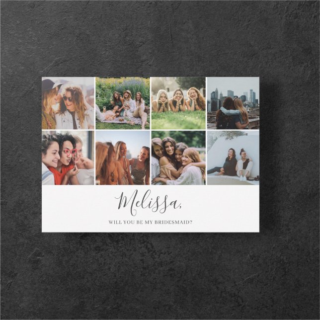 Invitation Serez-Vous Ma Femme D'Accueil - Collage De Photo M (Créateur téléchargé)