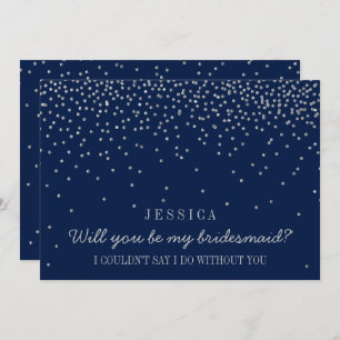 Invitation Serez-Vous Ma Femme D'Accueil ? Confetti vintage