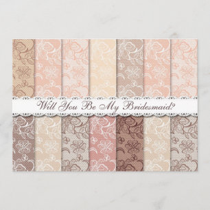 Invitation Serez-Vous Ma Femme D'Accueil ? Dentelle Vintage r