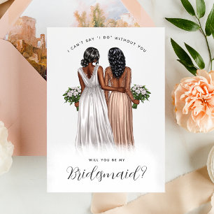 Invitation Serez-Vous Ma Femme D'Accueil ? Filles dans Gowns