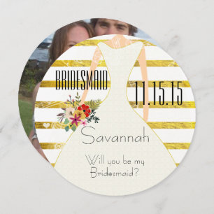 Invitation Serez-vous ma Fiançailles d'honneur photo dos