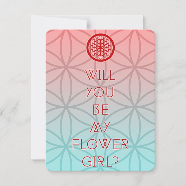 Invitation serez-vous ma fille aux fleurs sacrées ? (Devant)