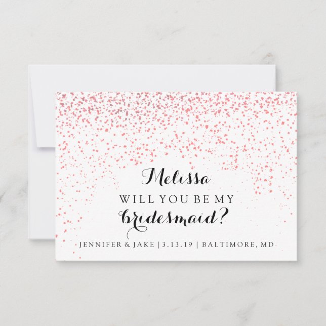 Invitation Serez-Vous Ma Porte-Épouse ? (Devant)
