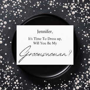 Invitation serez-vous ma proposition minimale de groomswoman