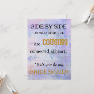 Invitation Serez-vous ma servante d'honneur ?