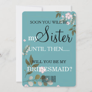 Invitation Serez-vous ma servante d'honneur ?