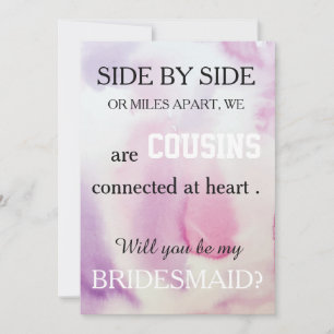 Invitation Serez-vous ma servante d'honneur ?